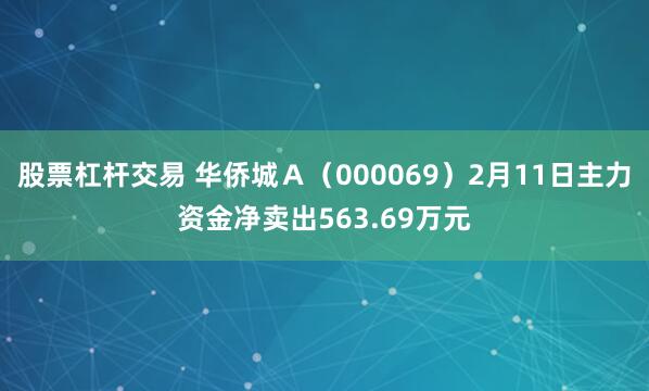 股票杠杆交易 华侨城Ａ（000069）2月11日主力资金净卖出563.69万元