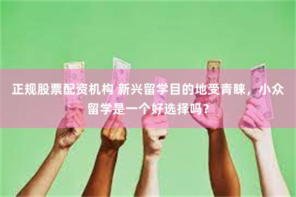 正规股票配资机构 新兴留学目的地受青睐，小众留学是一个好选择吗？