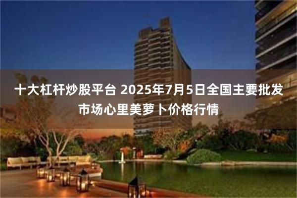 十大杠杆炒股平台 2025年7月5日全国主要批发市场心里美萝卜价格行情