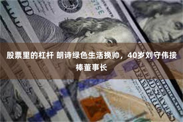 股票里的杠杆 朗诗绿色生活换帅，40岁刘守伟接棒董事长