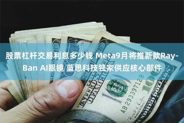 股票杠杆交易利息多少钱 Meta9月将推新款Ray-Ban AI眼镜 蓝思科技独家供应核心部件
